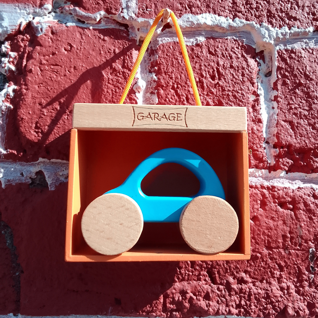 Wooden Car With Garage