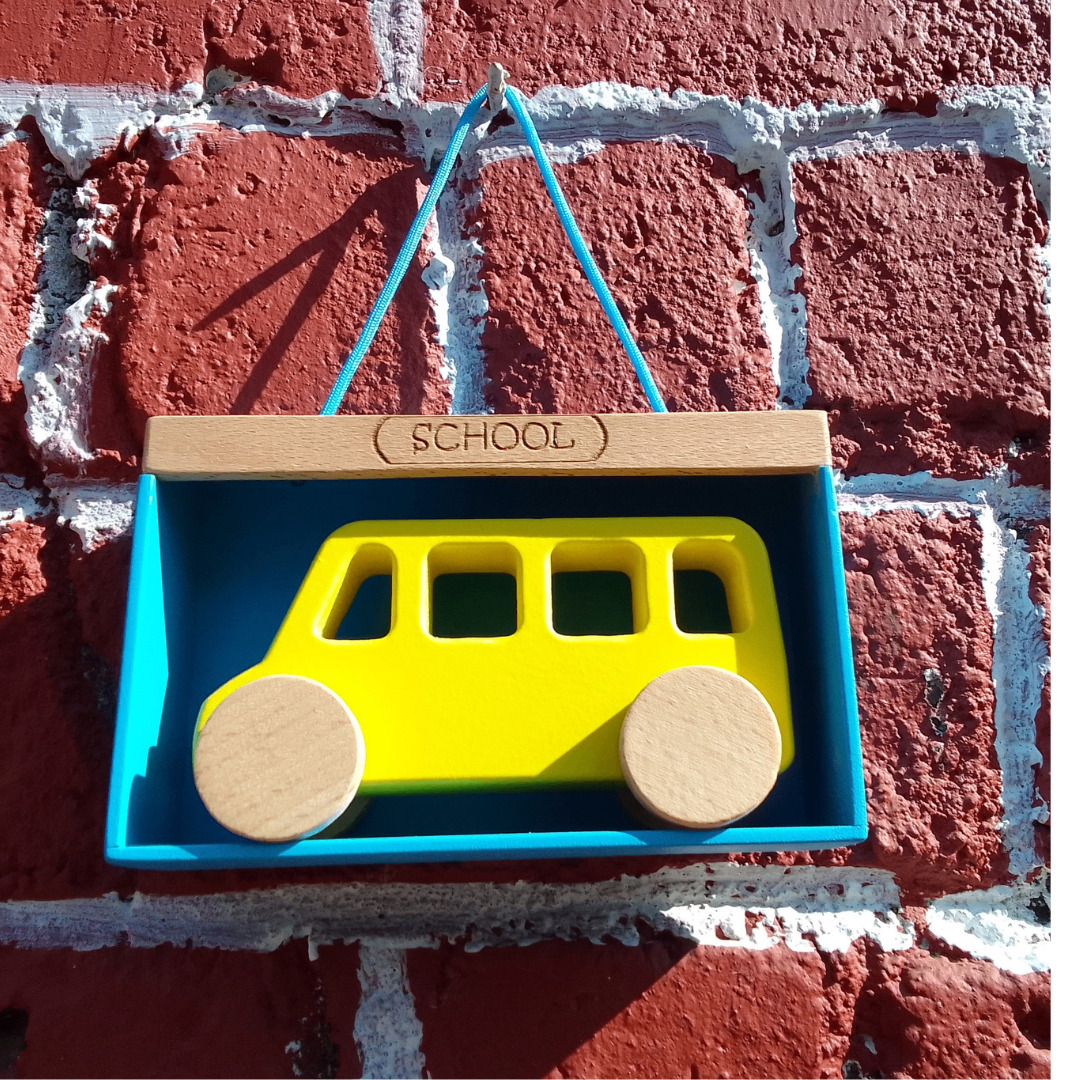Wooden Bus With Garage