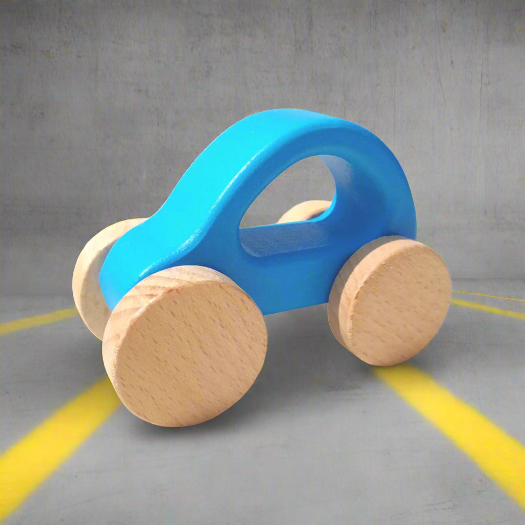 Wooden Car With Garage