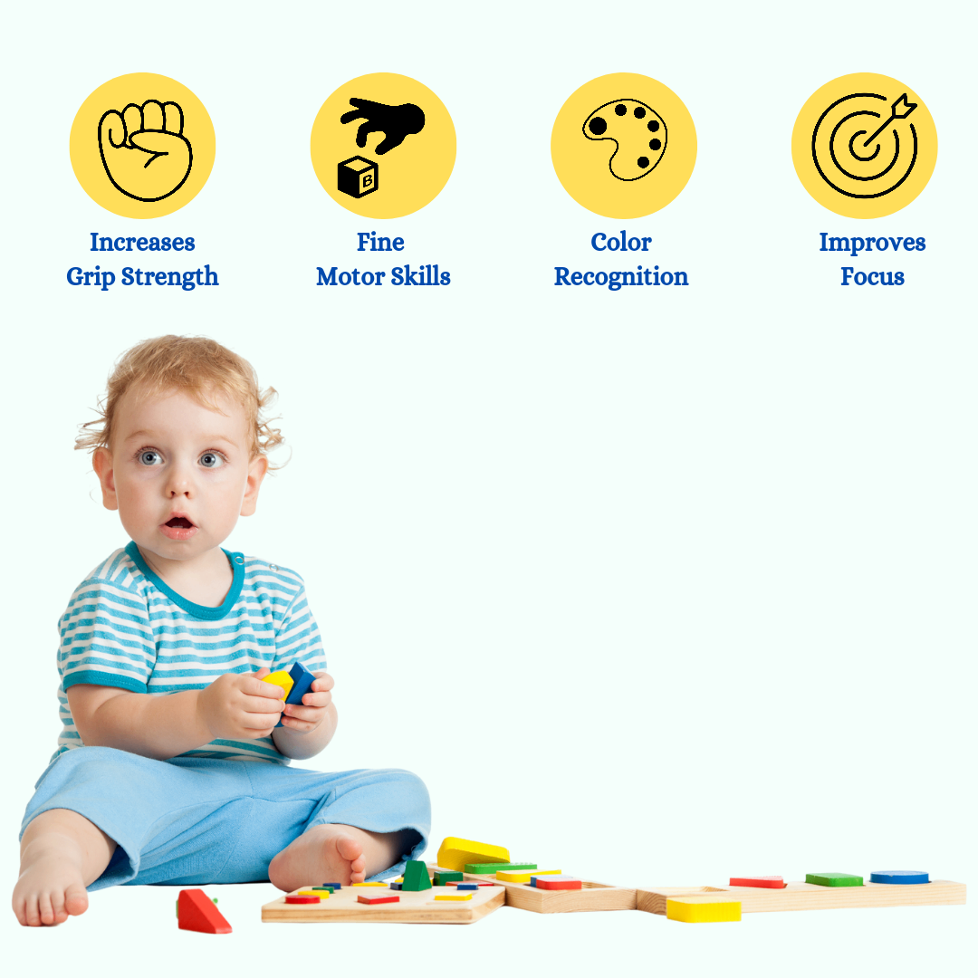 Wooden Shapes Tray Circle