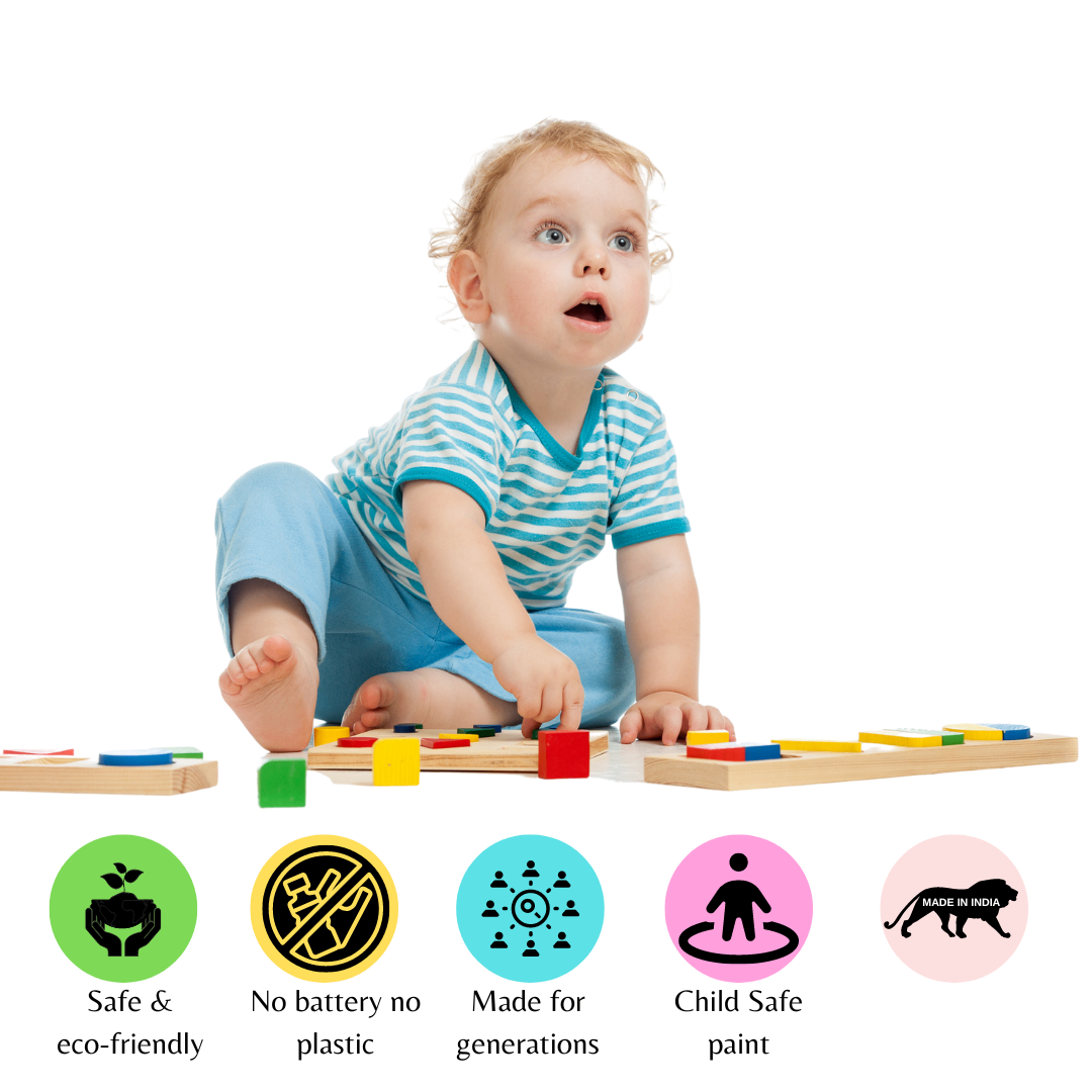 Wooden Shapes Tray Circle
