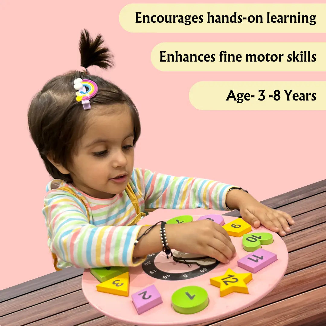Wooden Puzzle Clock Toy