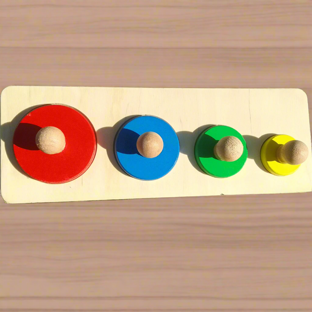 Wooden Shapes Tray Circle