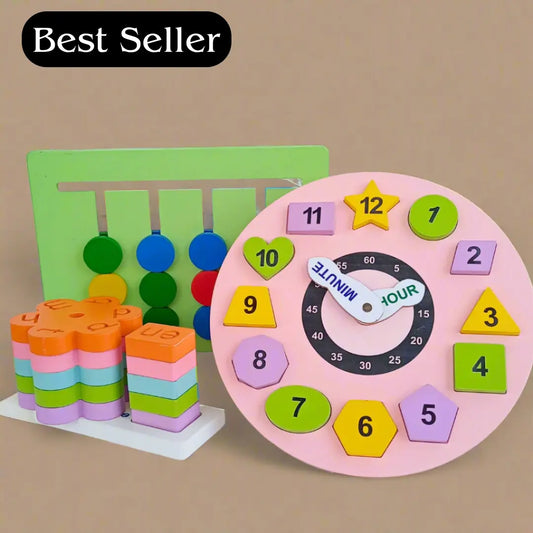 Montessori Wooden Toy Combo