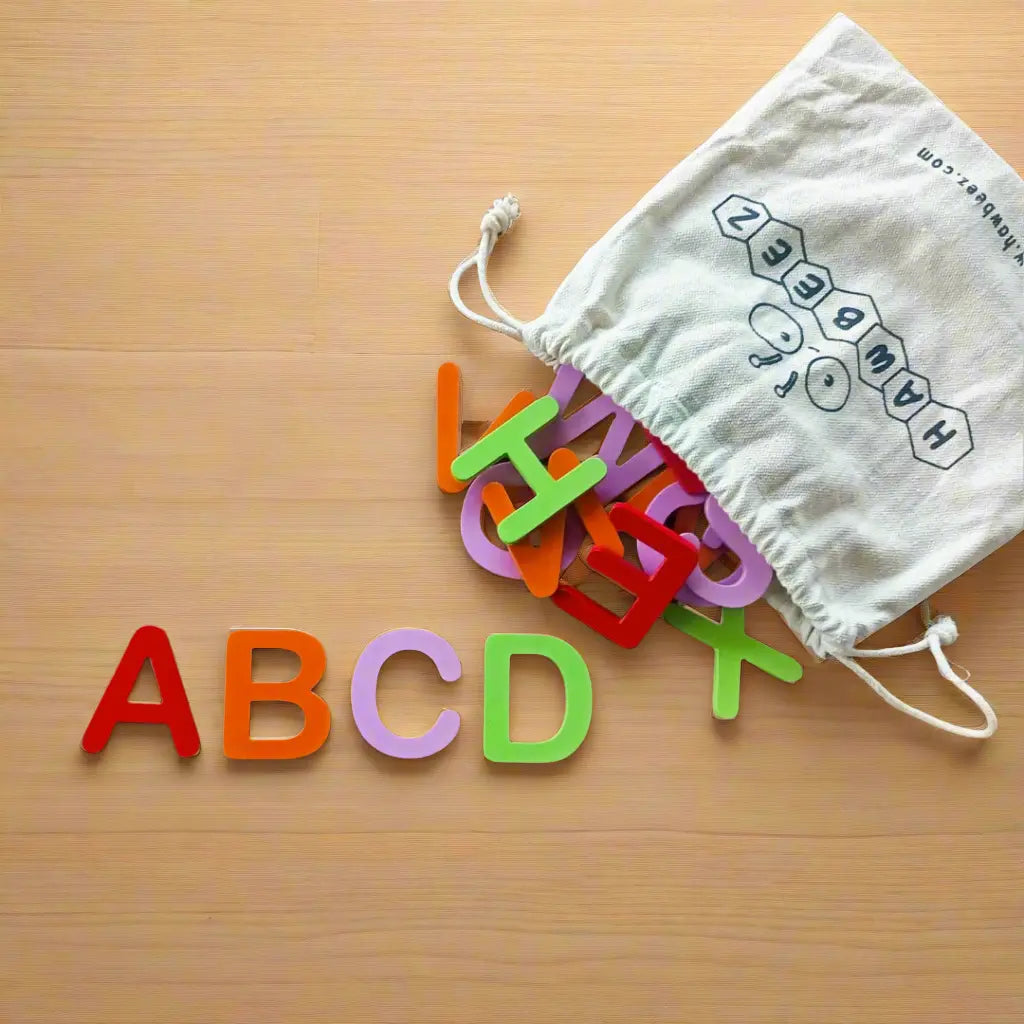 Montessori Wooden Capital Alphabet Puzzle Toy
