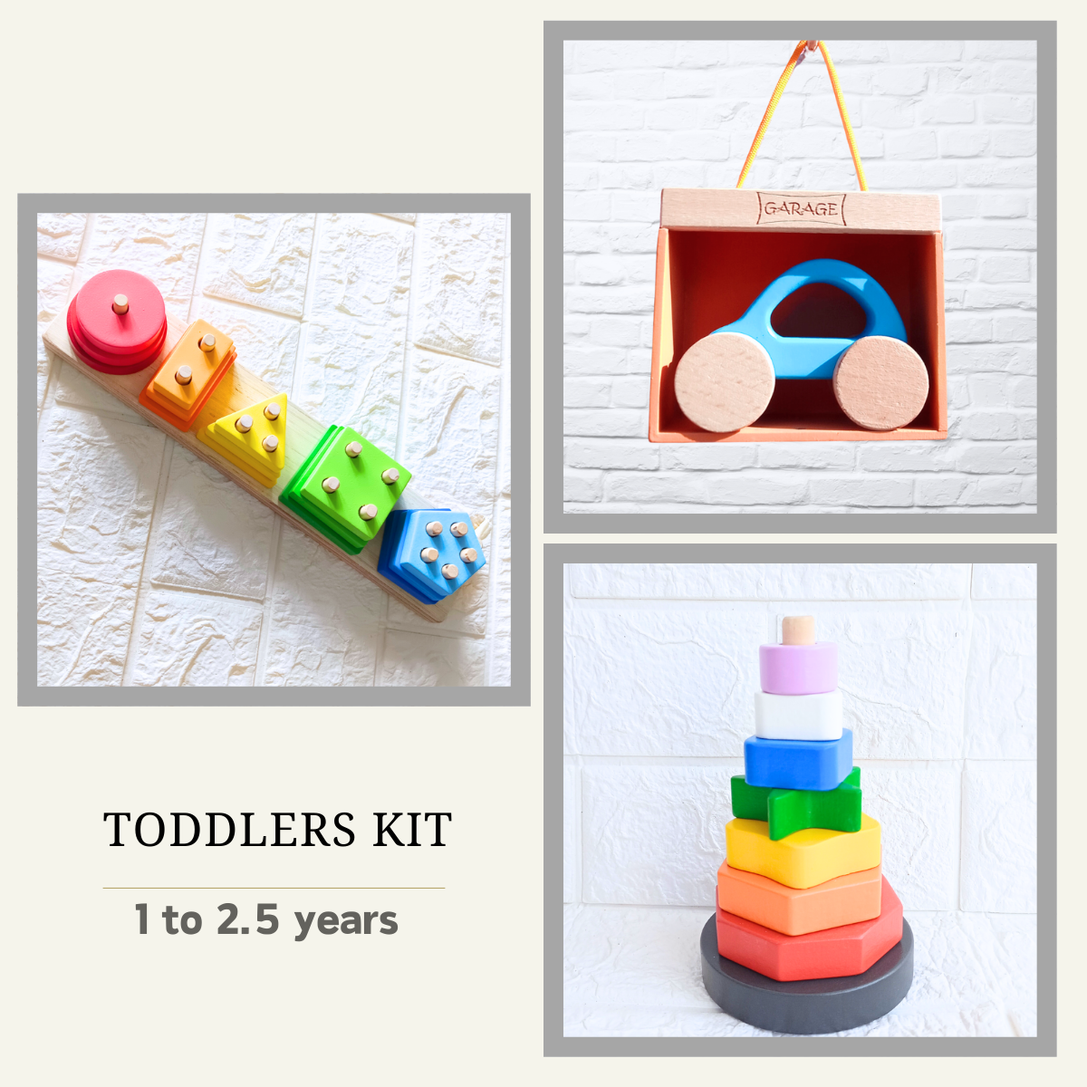 5 Shape And Multi Shape Stacker & Blue Car