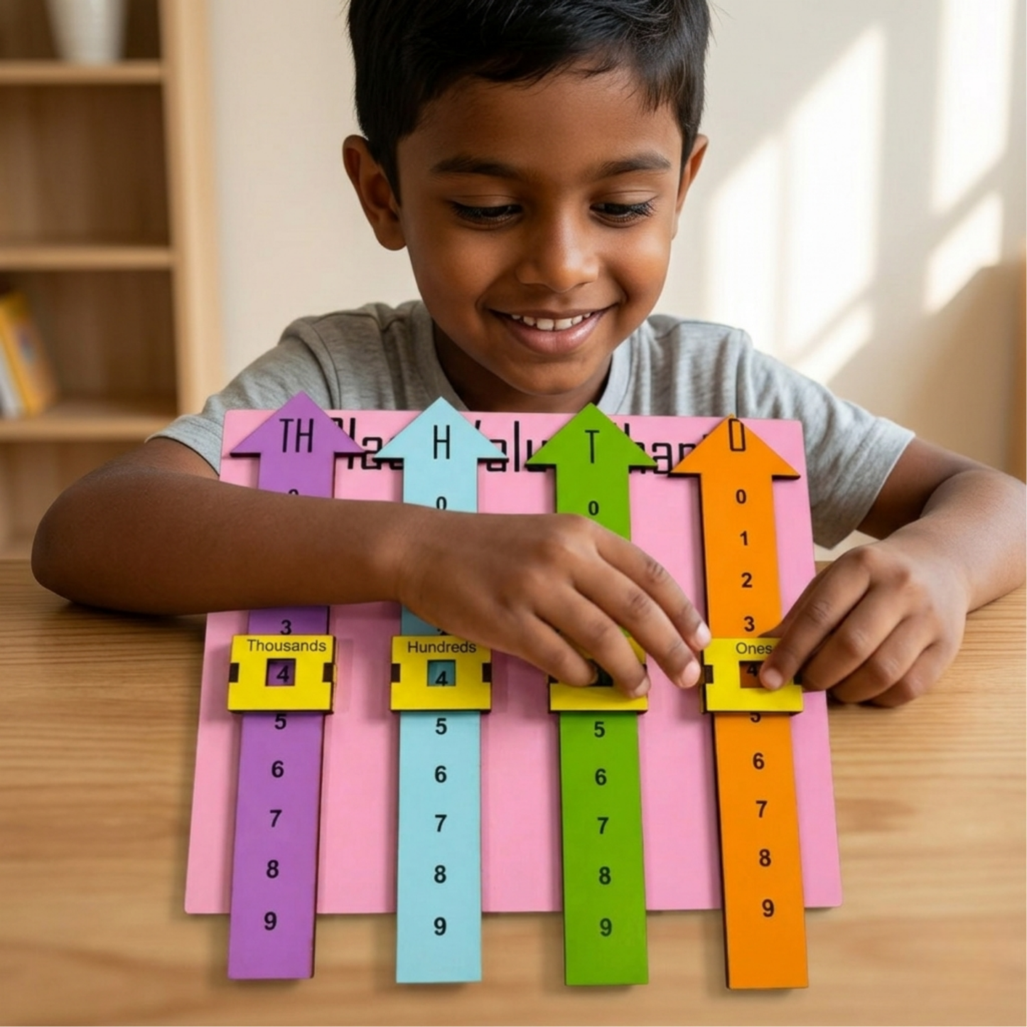 Wooden Place Value Slider