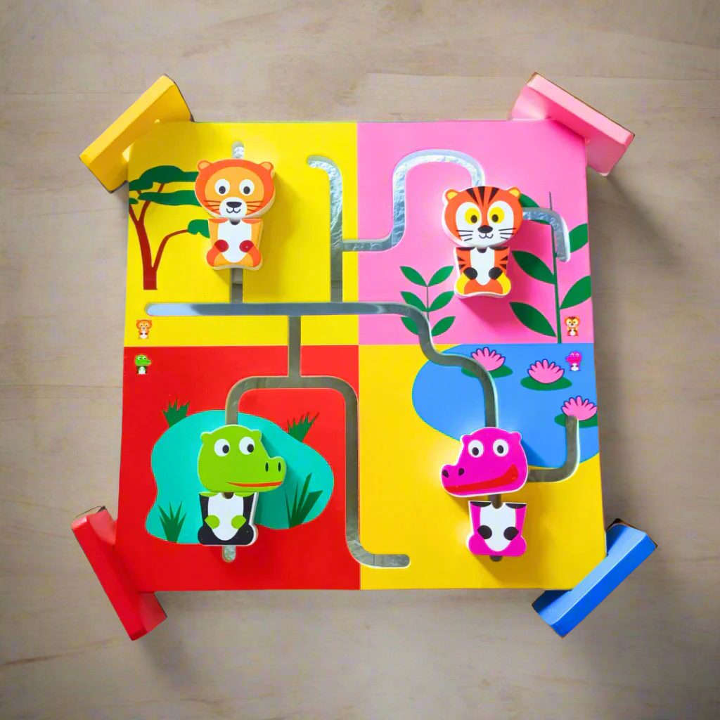 Educational Wooden Jungle Maze Puzzle