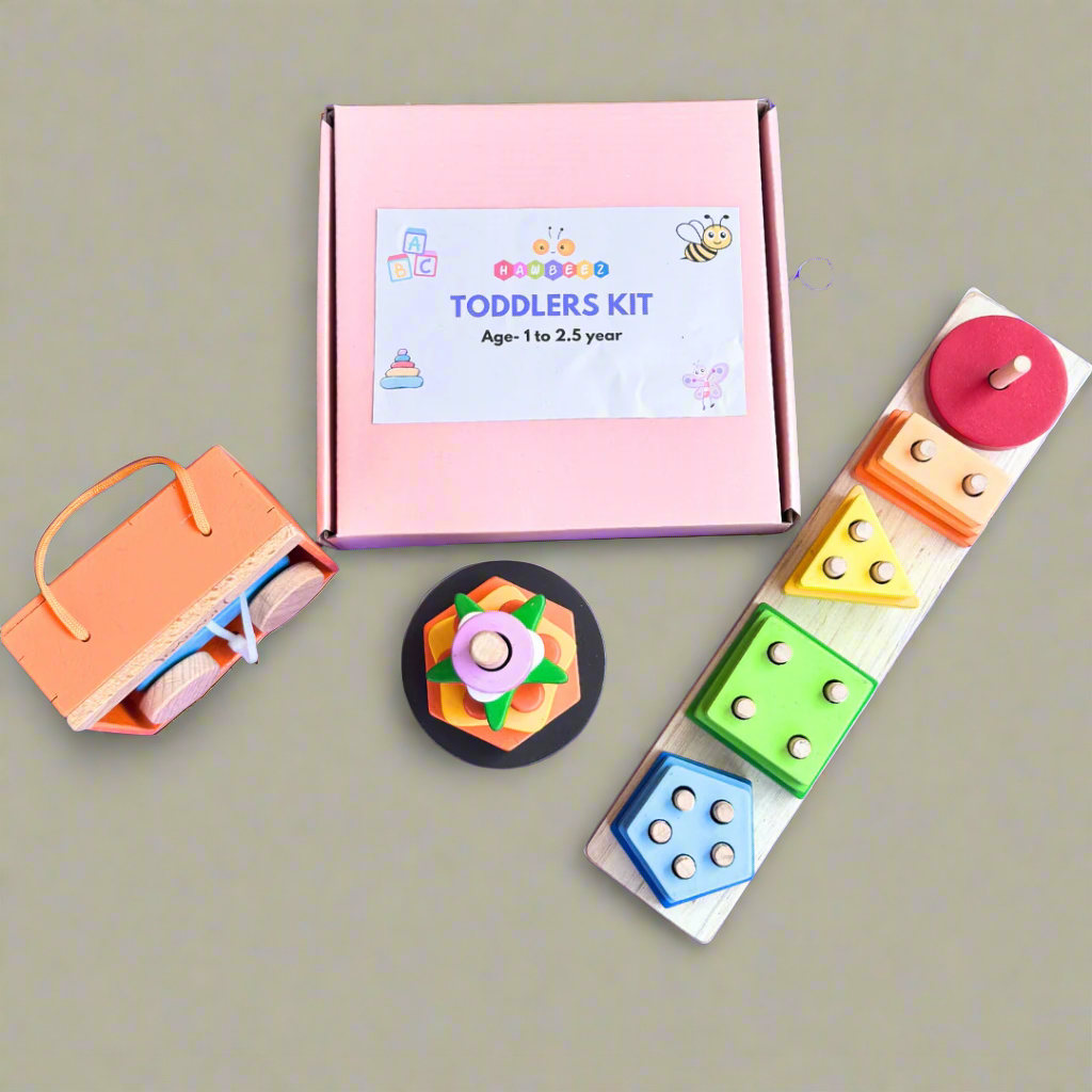 5 Shape And Multi Shape Stacker & Blue Car
