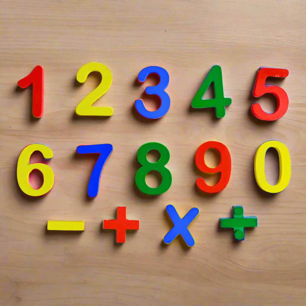 English Numbers And Math Signs