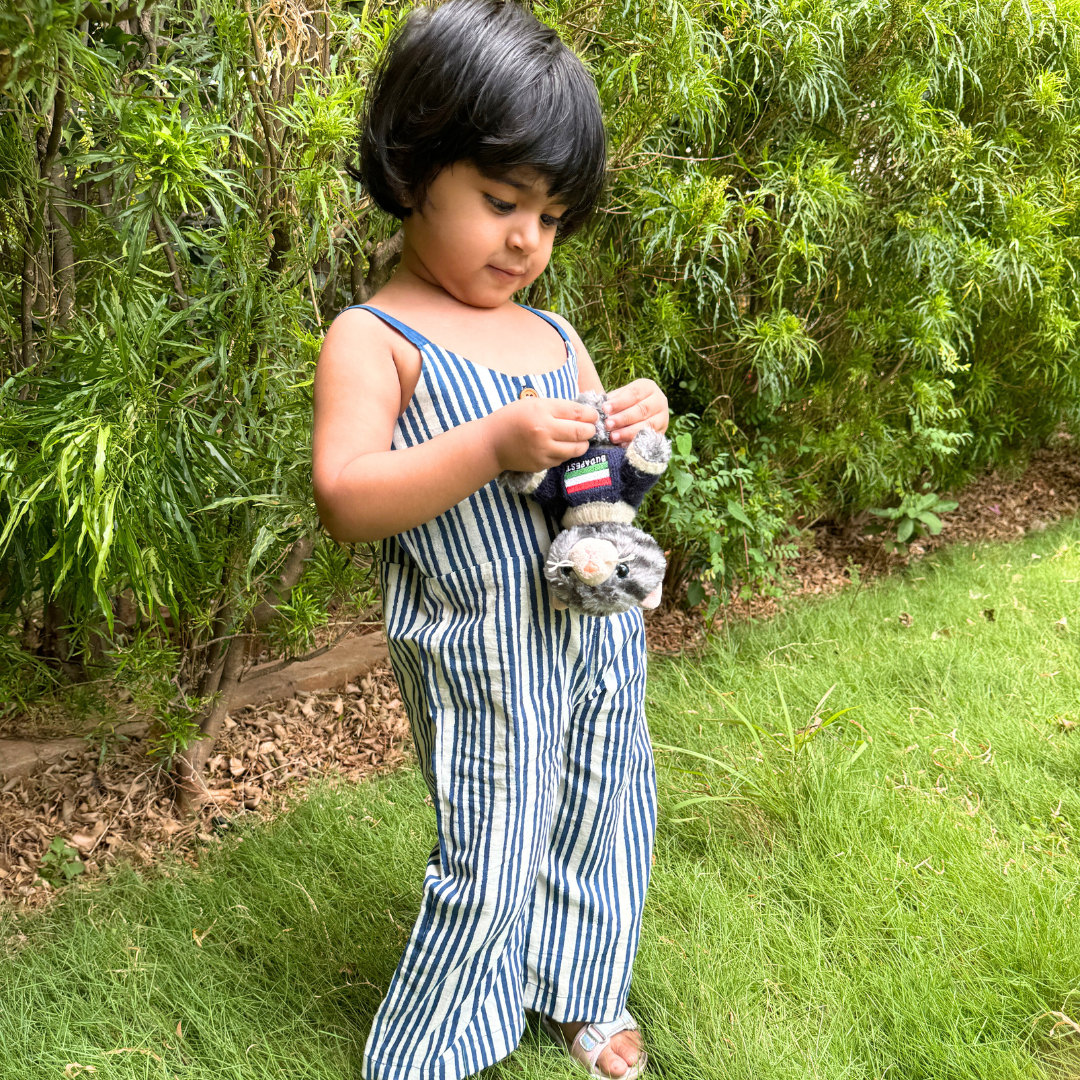 Dabu Print Ocean Breeze Pure Soft Cotton Jumpsuit