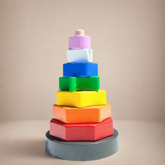 Wooden Multi Shapes Stacker
