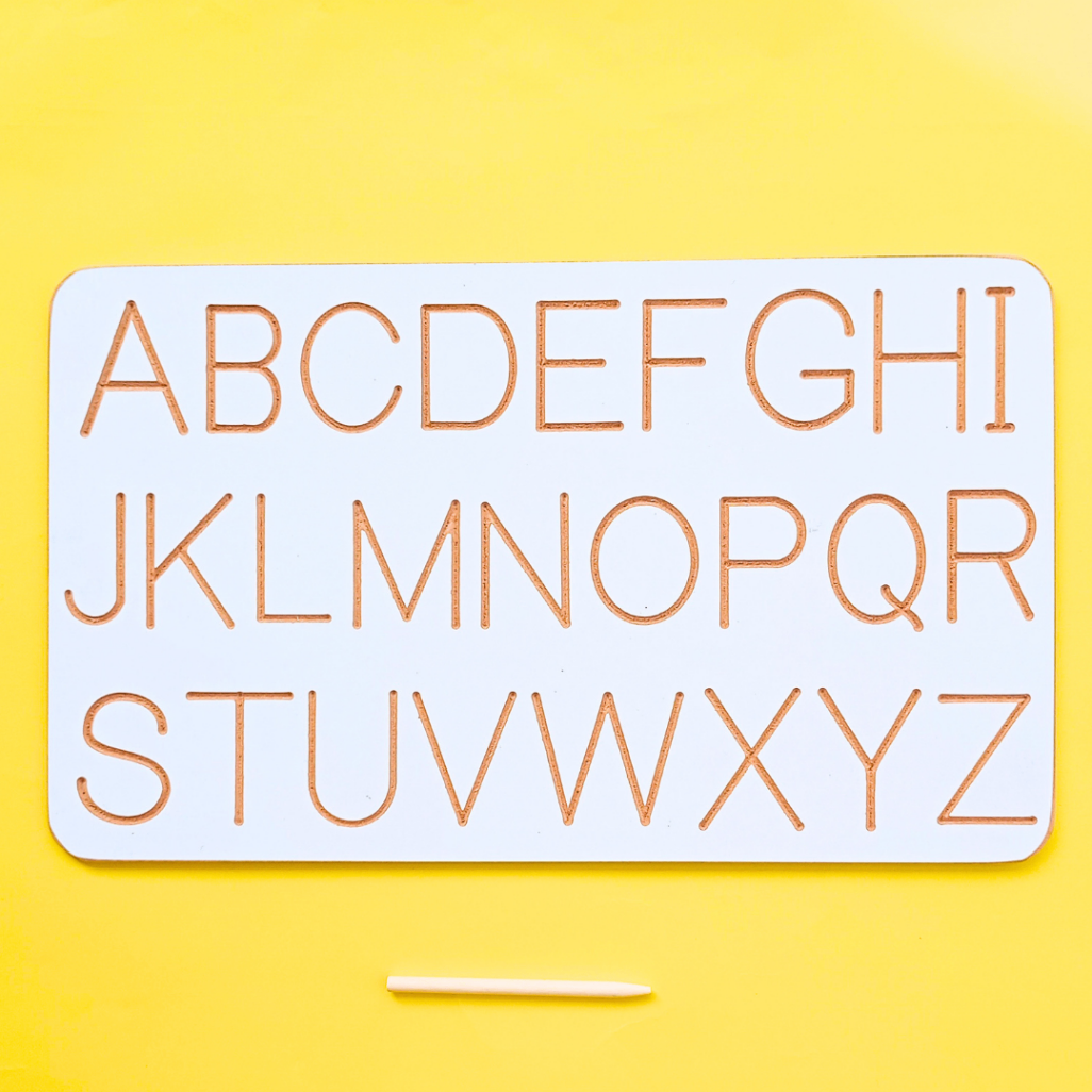 Wooden Alphabet Tracing Board