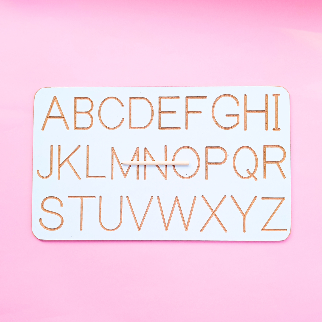 Wooden Alphabet Tracing Board