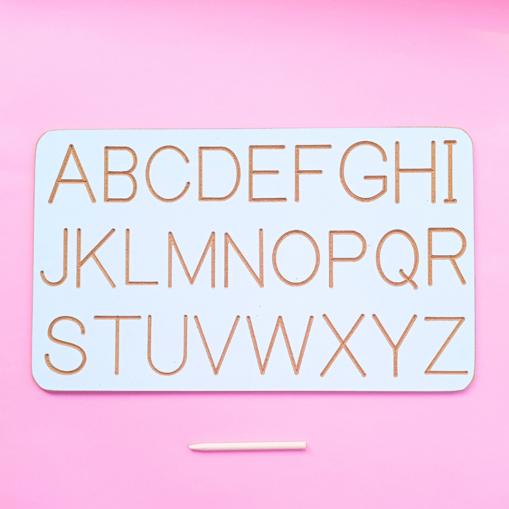 Wooden Alphabet Tracing Board