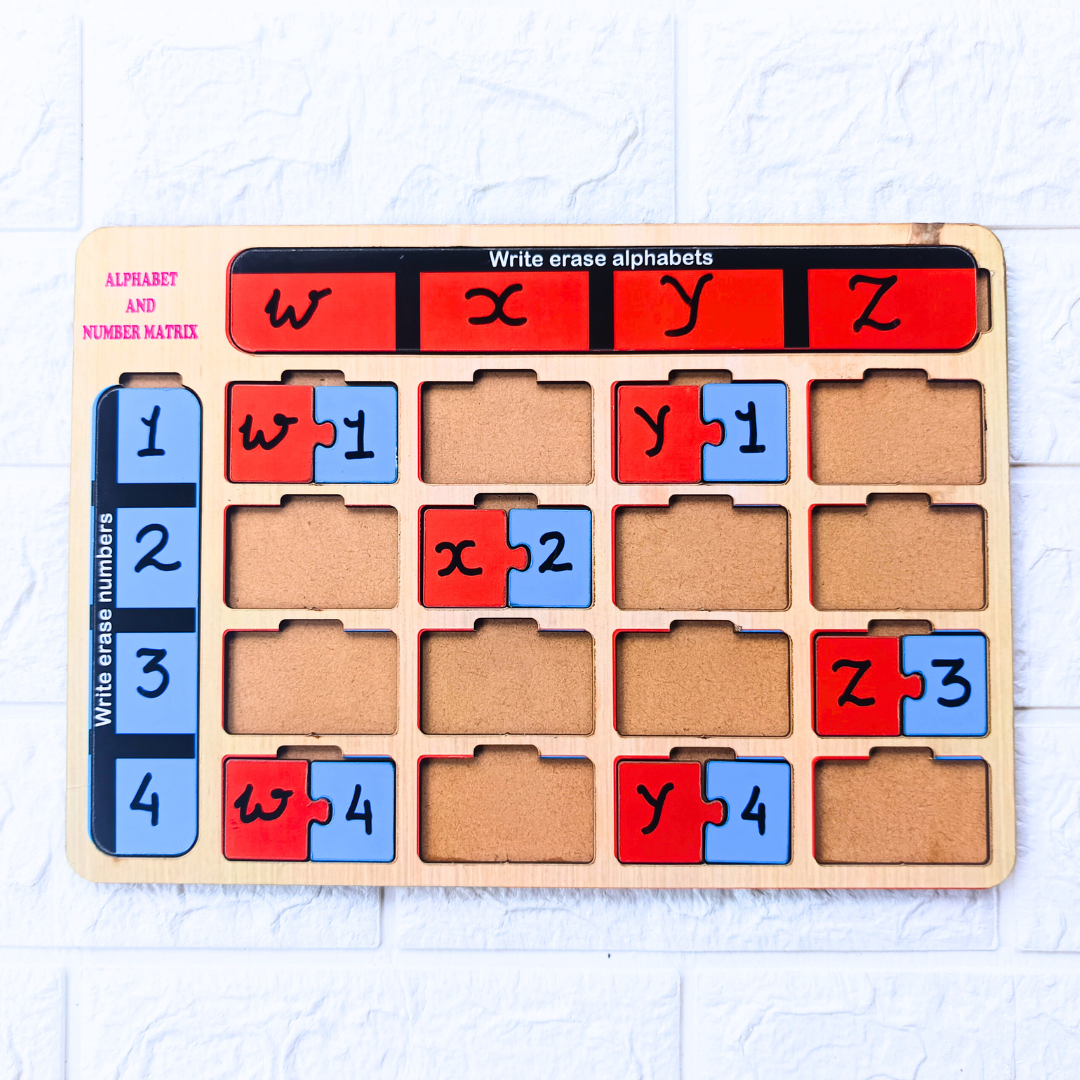 Alphabet Matrix Game write & wipe