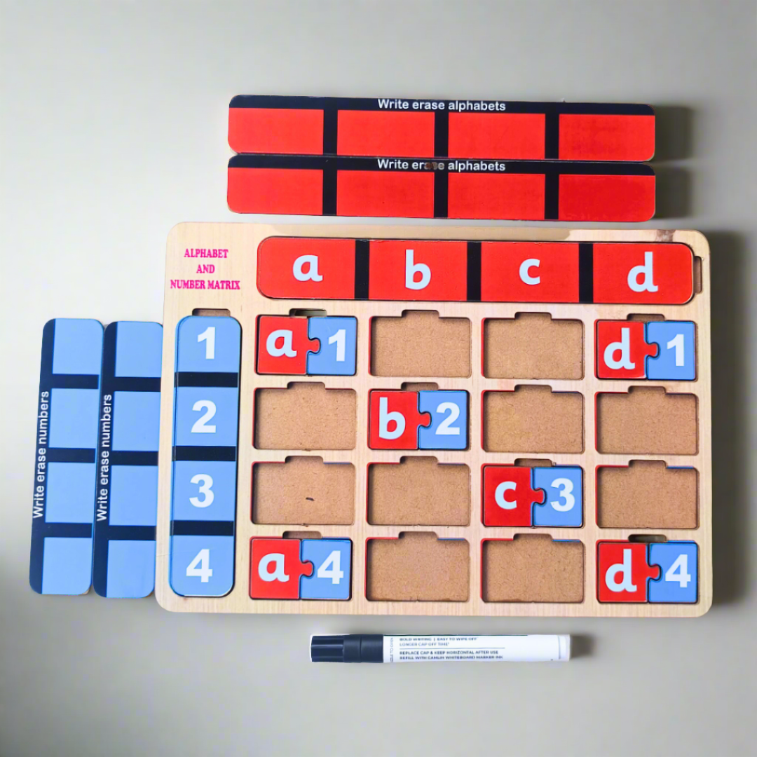 Alphabet Matrix Game write & wipe