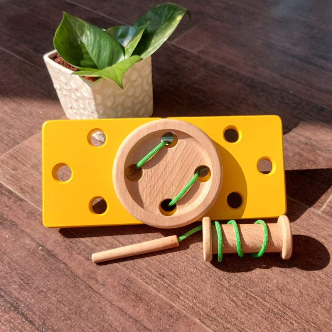 Sewing wooden toy set Safe Certified wooden toys online at Hawbeez