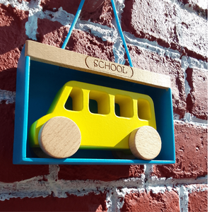 Wooden Bus With Garage