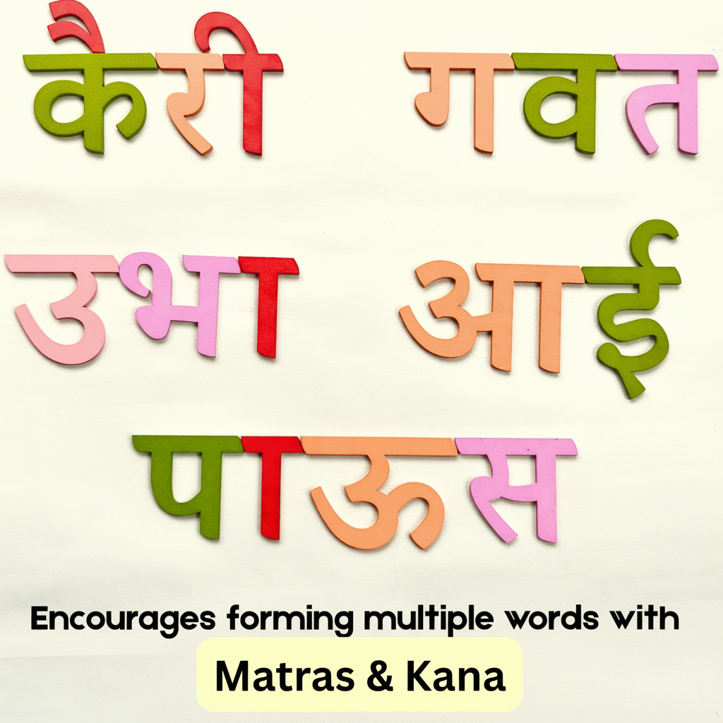 Wooden Marathi Varnamala