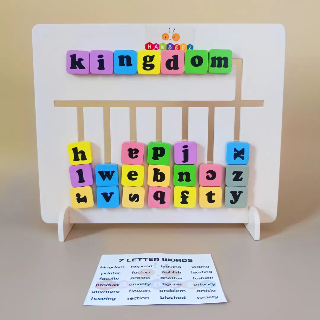 Montessori Wooden Word Logic Game Toy