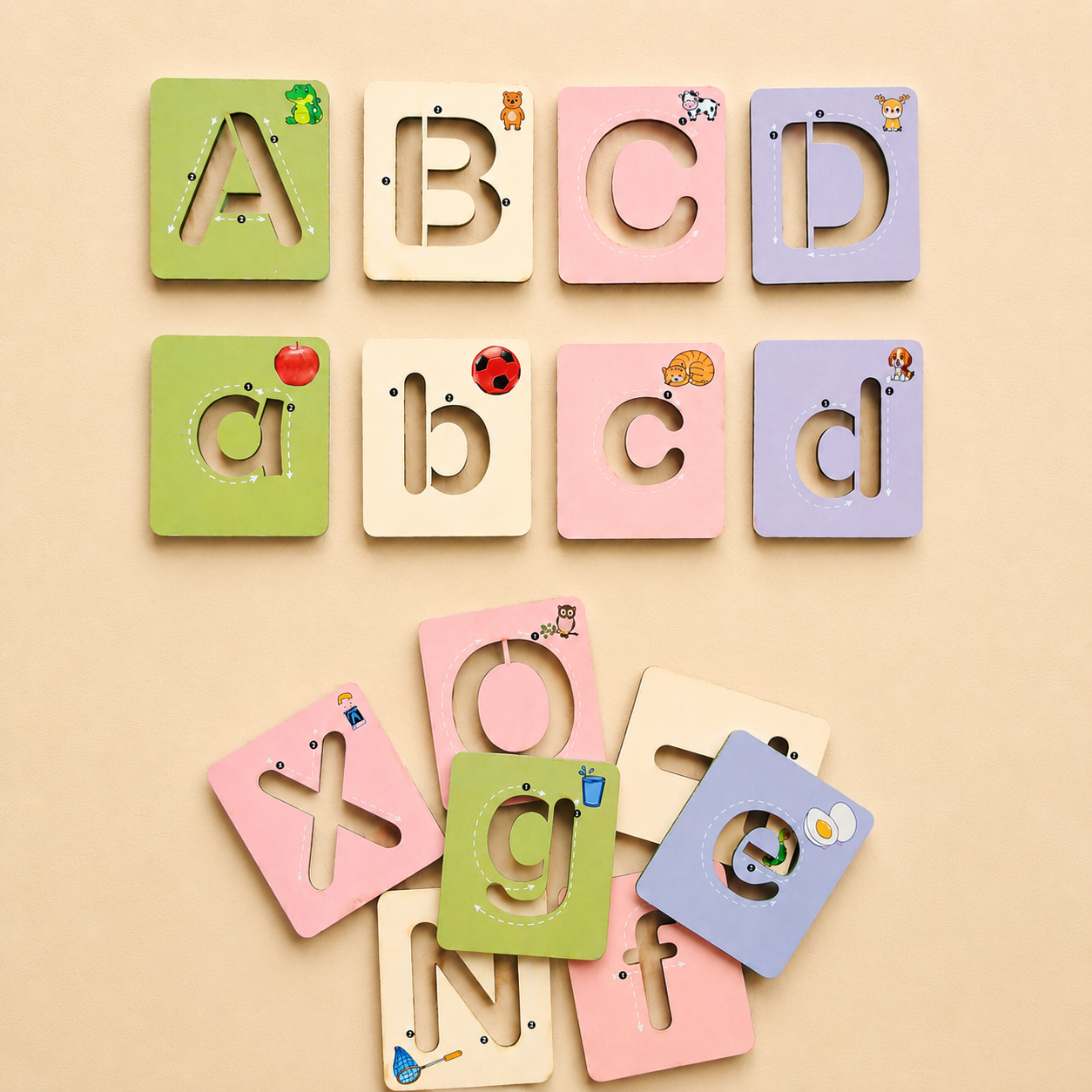 Stencils Capital & Small Alphabet Set