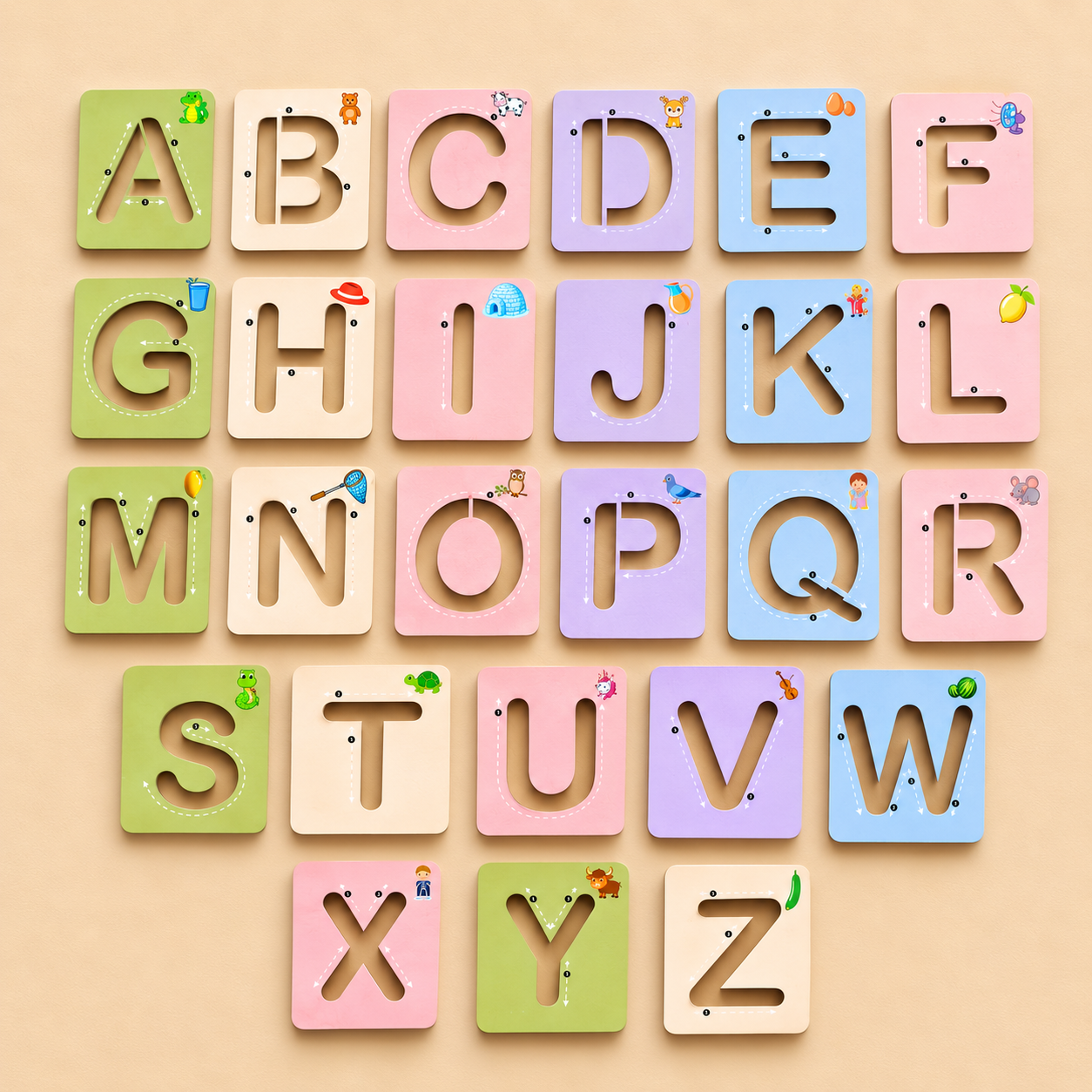 Stencils Capital & Small Alphabet Set