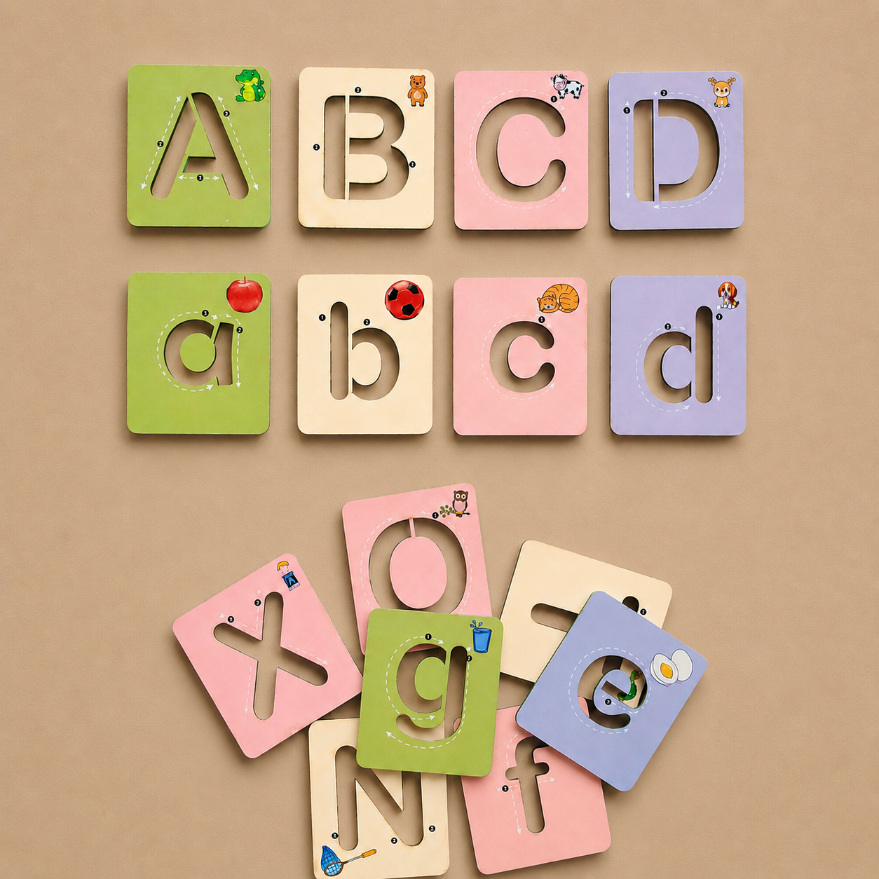 Stencils Capital & Small Alphabet Set