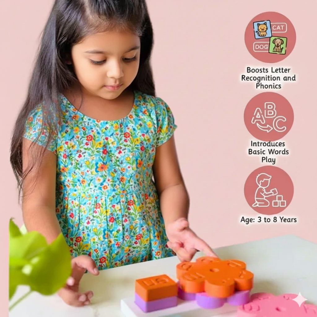 Wooden Three Letter Words Toy