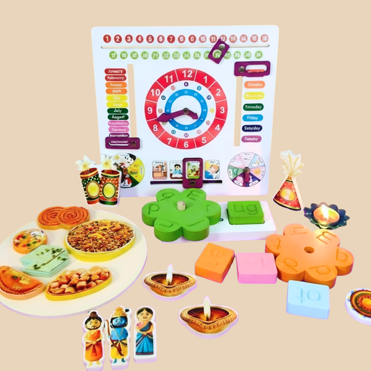 3 Letter, Weather Clock & Diwali Kit Combo