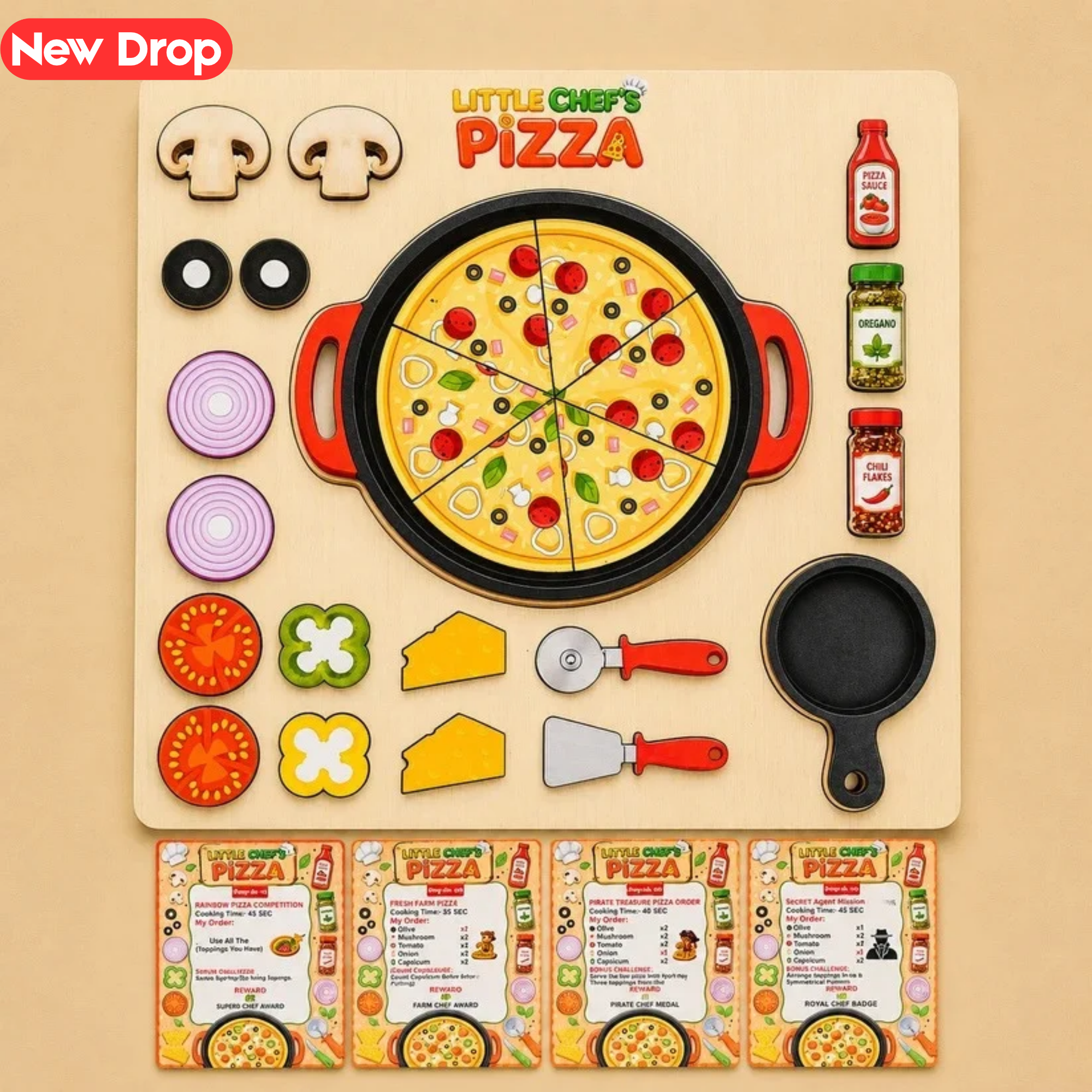 Little Chef’s Pizza Play & Learn Kit