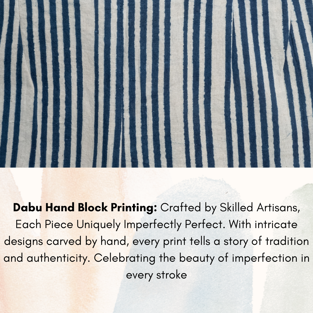 Dabu Print Ocean Breeze Pure Soft Cotton Jumpsuit