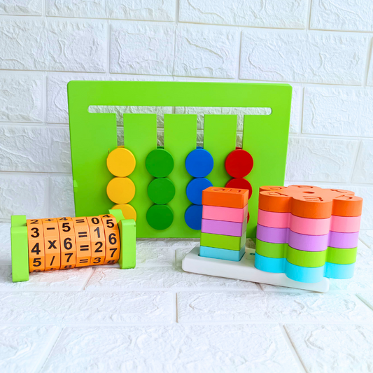 Logic game Toy, 3 Letter Words & Math Wheel combo