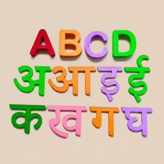English Capital Alphabet , Hindi & Marathi Varnamala Combo