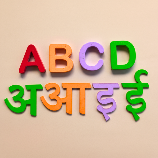 English capital alphabets & Hindi Varnamala