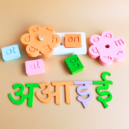 3 Letter & Hindi Varnamala  Toy Combo