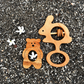 Neem Wood Teethers & Funny Bunny Wooden Rattle
