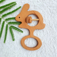 Neem Wood Teethers & Funny Bunny Wooden Rattle
