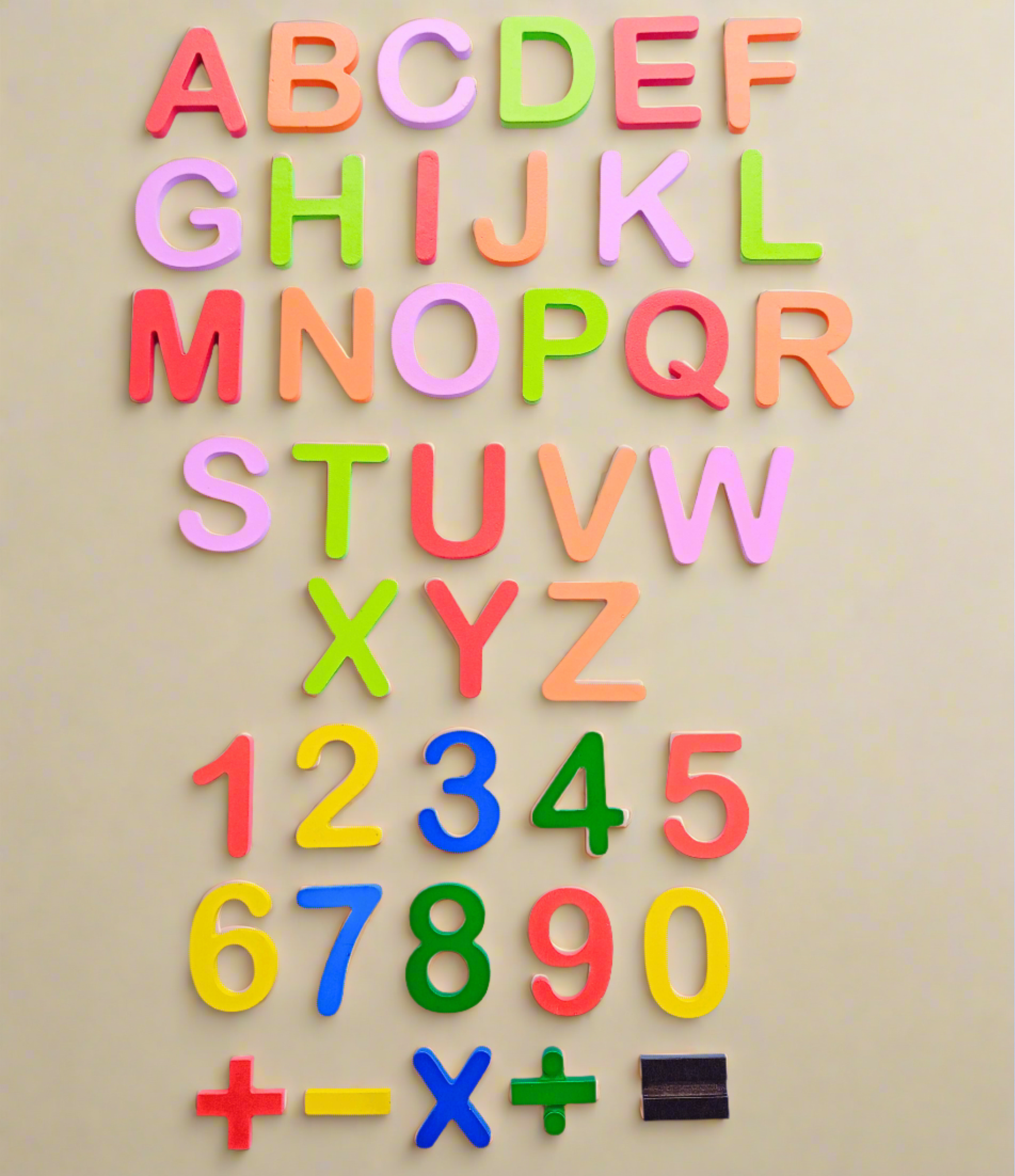 Toy Alphabet Math English Numbers & Alphabets toy with extra Vowels & Math signs-Learning ...