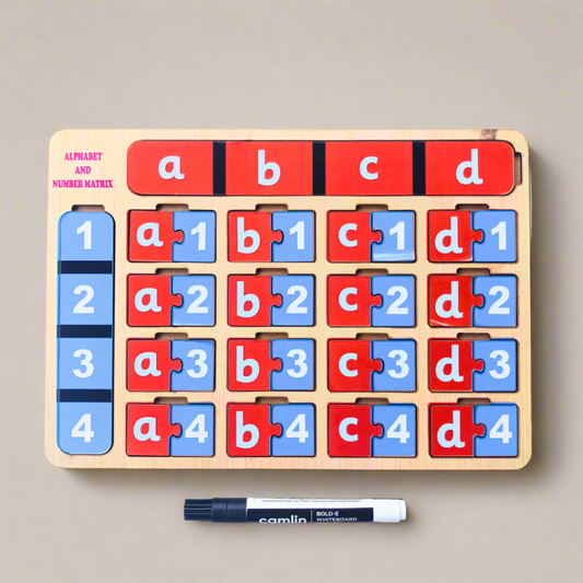 Alphabet Matrix Game write & wipe