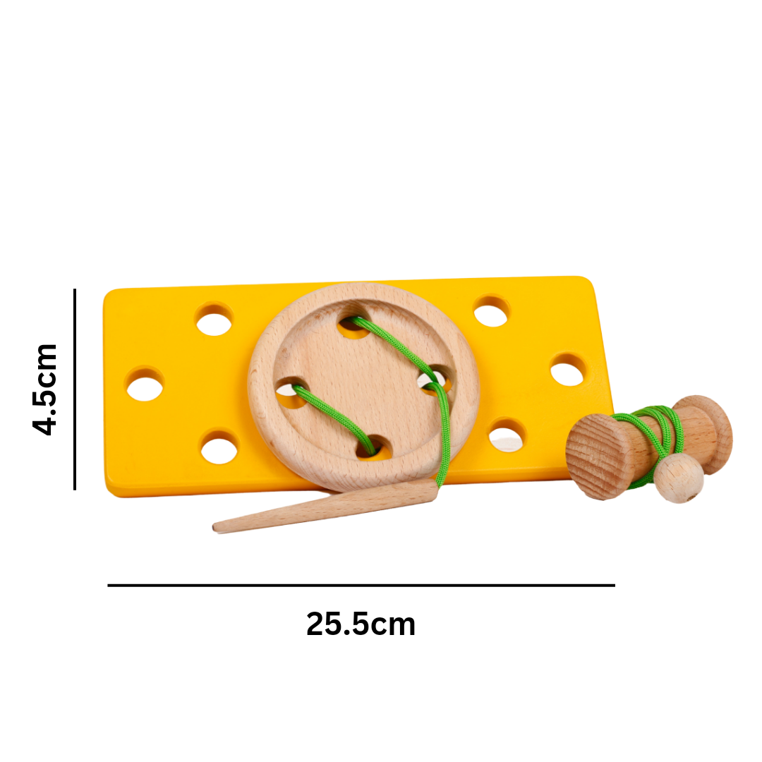 Sewing Toy - Wooden Stitch A Button